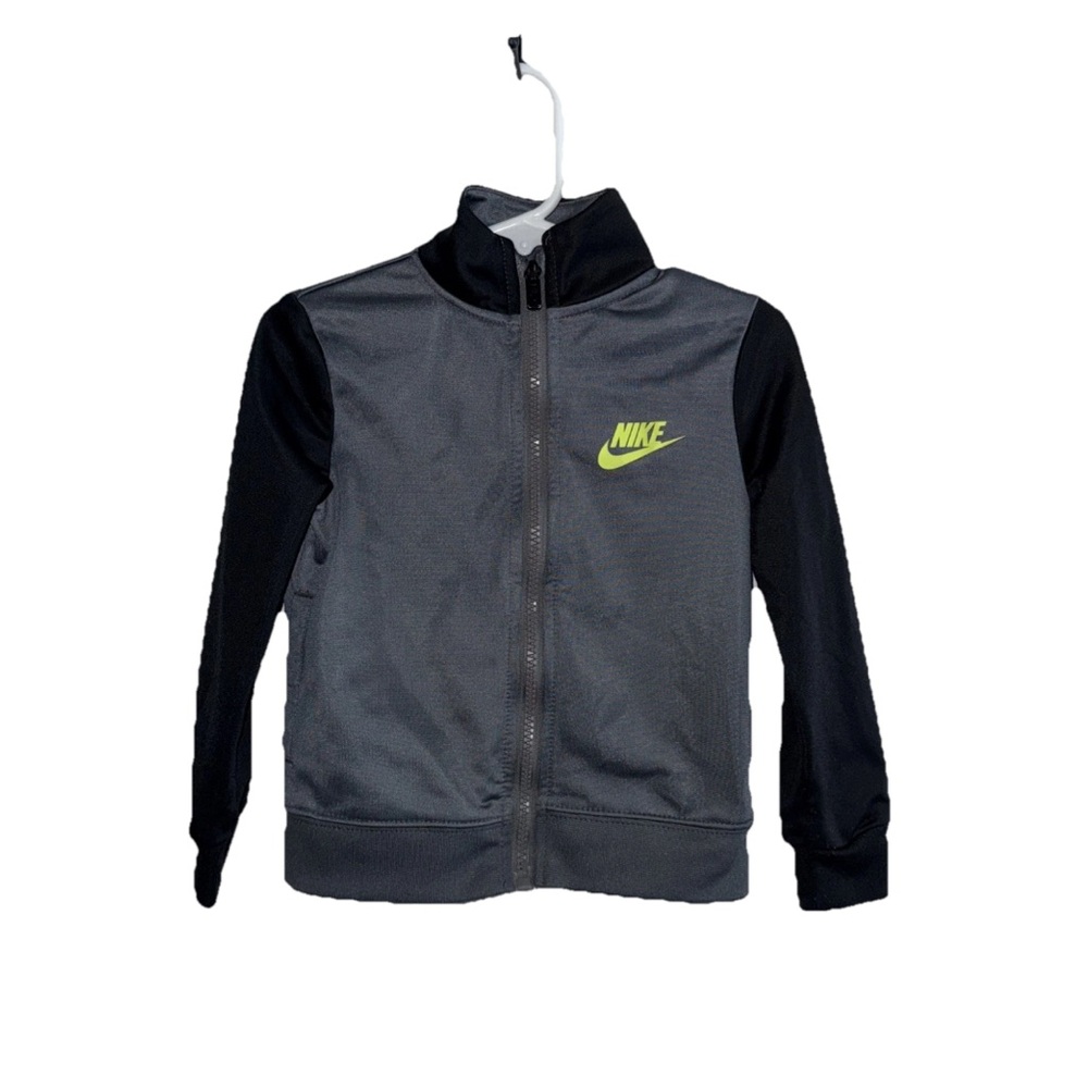 Nike Toddler Windbreaker Jacket Mint Gray, Zip-Up, Just Do It 2T